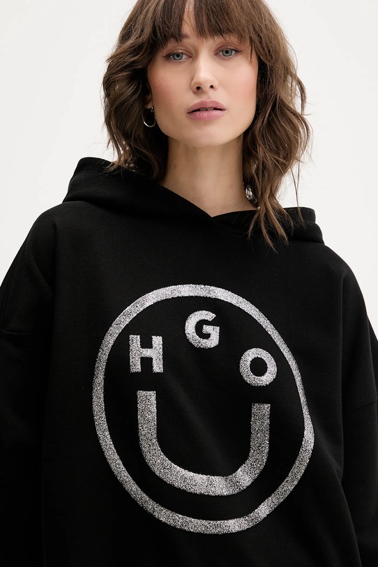 Hugo Blue bluza bawełniana czarny 50550709