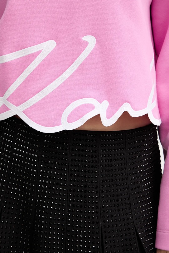 Karl Lagerfeld felpa A4W20039 rosa