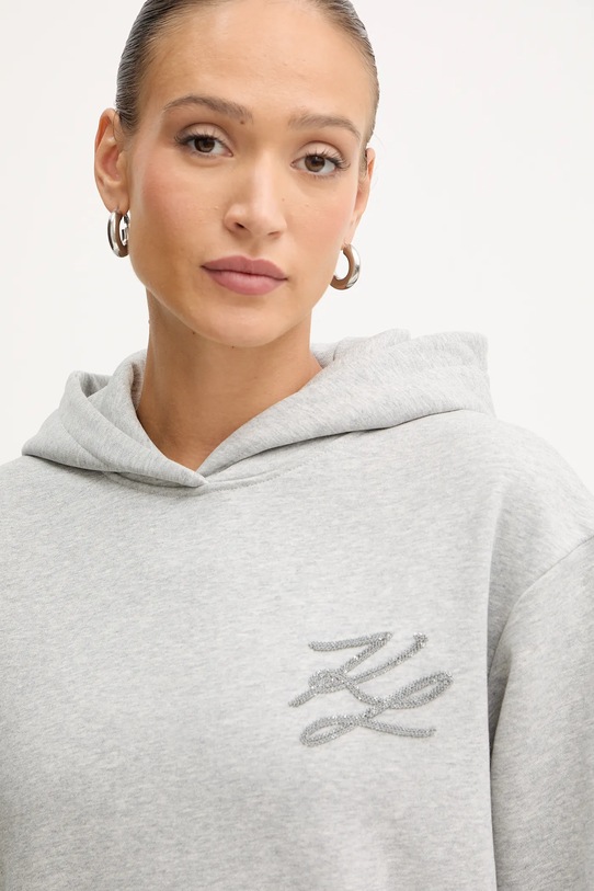 Mikina Karl Lagerfeld sivá A4W20031