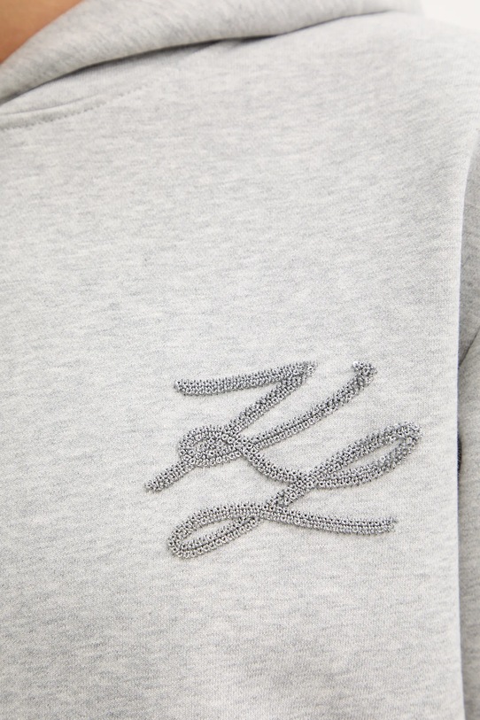 Mikina Karl Lagerfeld A4W20031 sivá