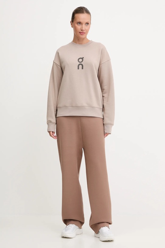 On bluza Club 1WE10470603 beżowy AW25