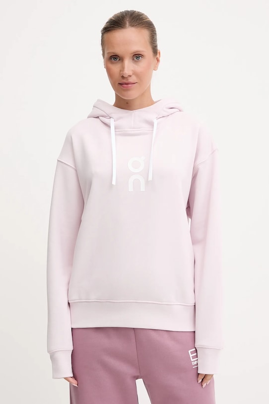 On bluza Club z kapturem różowy 1WE10043368