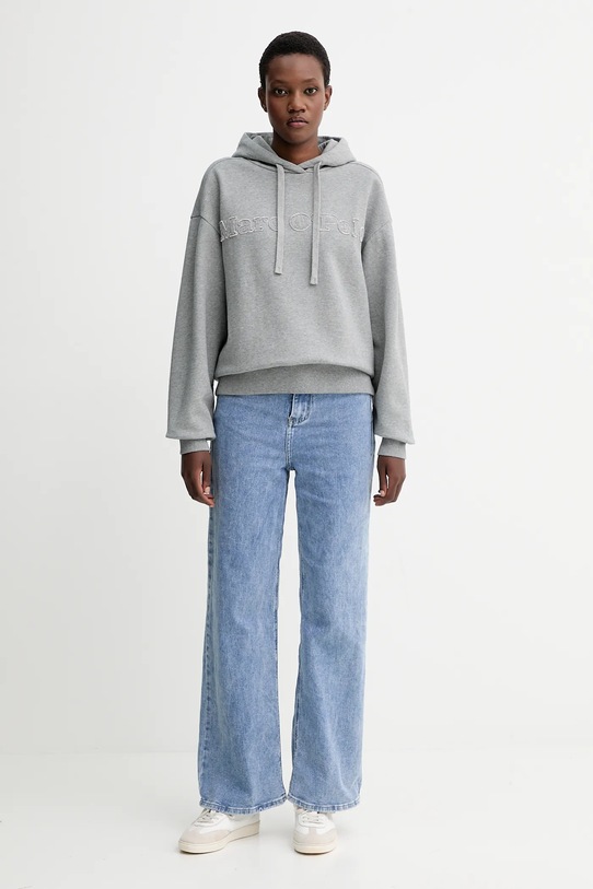 Бавовняна кофта Marc O'Polo 508403054089 сірий AW25