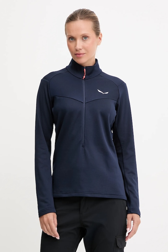 Outdoorová mikina Salewa Puez Cammino bez kapuce námořnická modř 00.0000029097