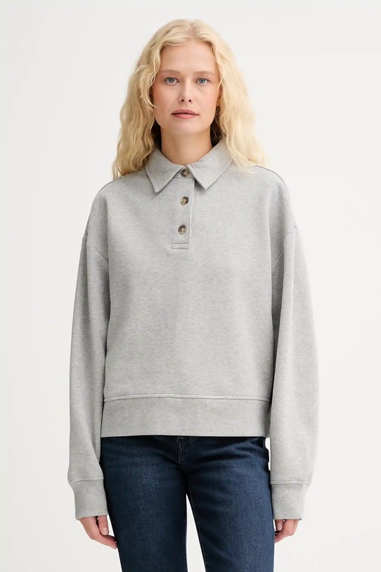 Marc O'Polo bluza bawełniana bawełna szary 5000007097