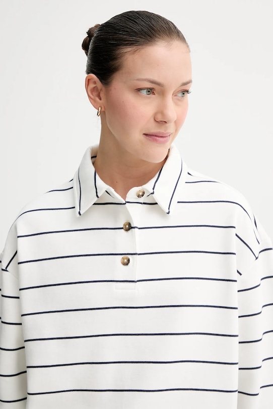 Marc O'Polo bluza bawełniana 5000007098 biały