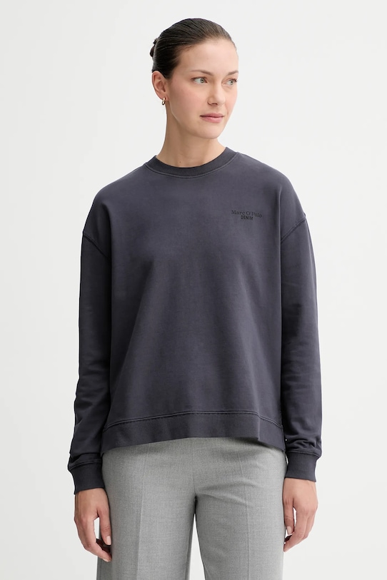 Marc O'Polo felpa in cotone senza blu navy 5000007724