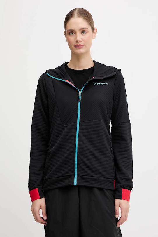 Спортивная кофта LA Sportiva Mood с капюшоном чёрный ZACF002