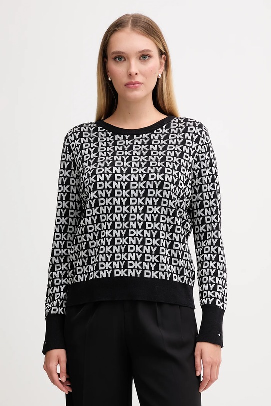 Dkny sweter pozostałe czarny DJ5R0877