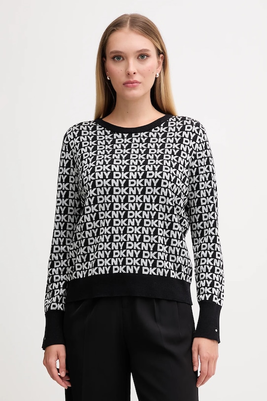 Dkny sweter pozostałe czarny DJ5R0877