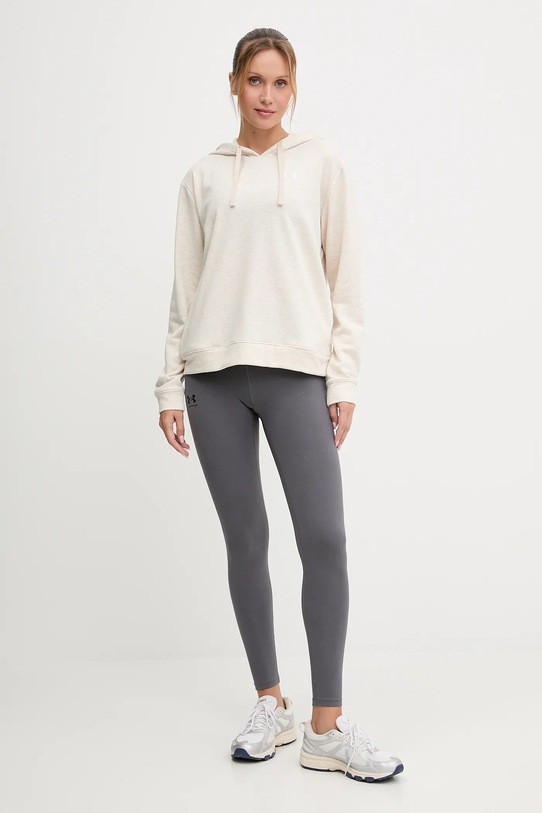 Under Armour bluza UA Rival 6005511 beżowy AW25