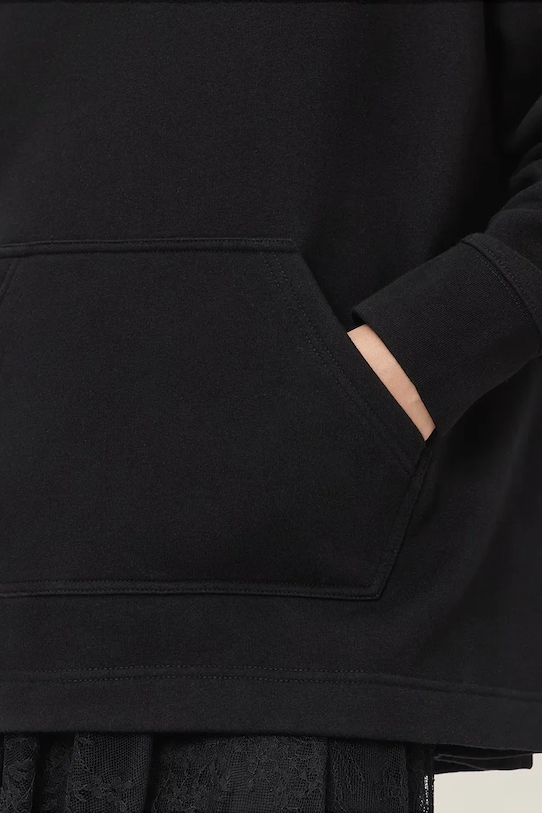 AllSaints bluza z bawełną CRANEO czarny W064JD