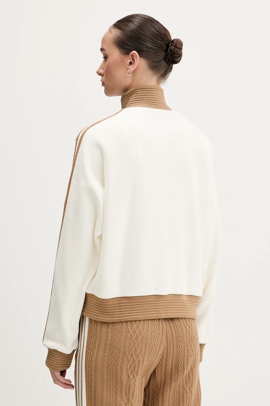 Odzież adidas Originals bluza welurowa Velour KR0062 beżowy