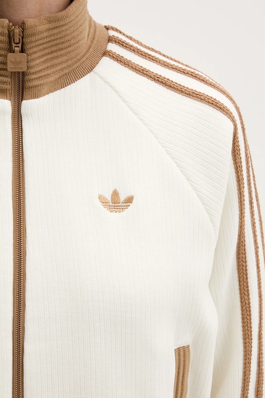 adidas Originals bluza welurowa Velour KR0062 beżowy