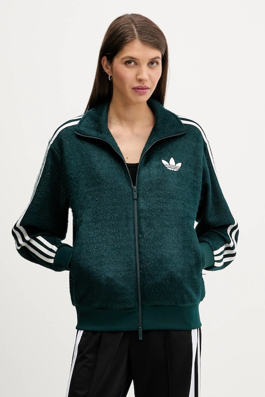 adidas Originals bluza Mohair aplikacja zielony KS7777