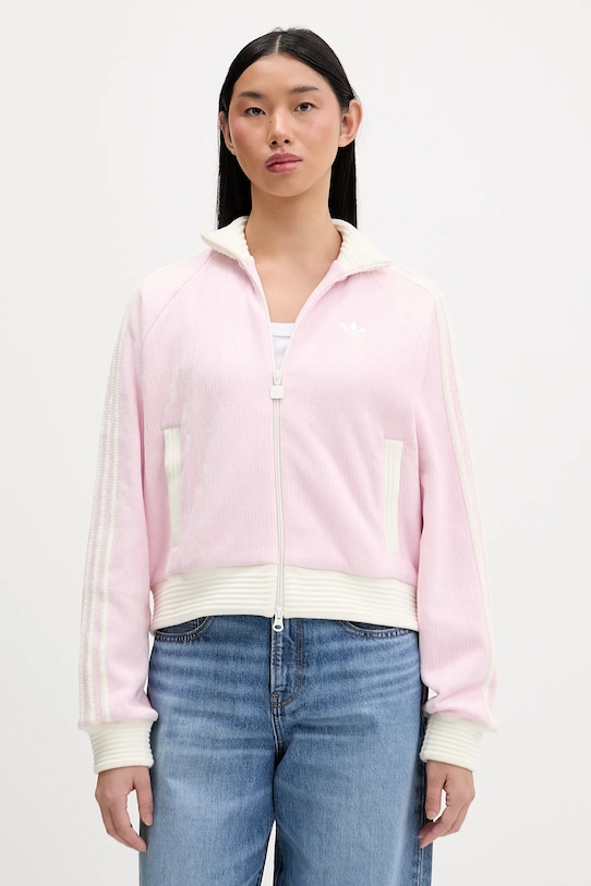 adidas Originals bluza Velour pozostałe różowy KS7780