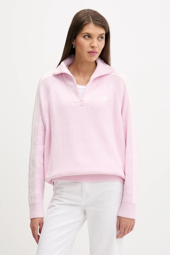 adidas Originals sweter Funnel pozostałe różowy KS7785