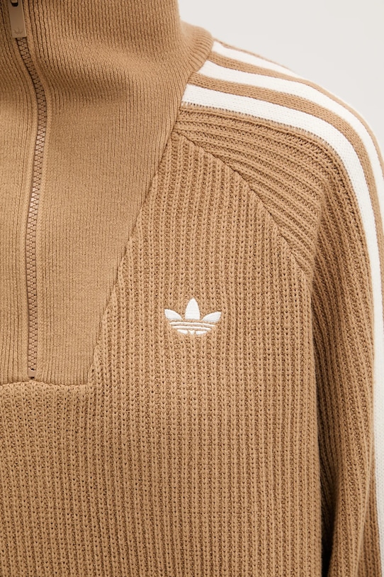 adidas Originals pulover Funnel KS7787 maro