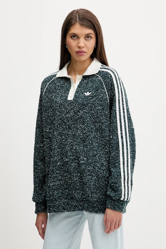 adidas Originals bluza aplikacja zielony KS7790