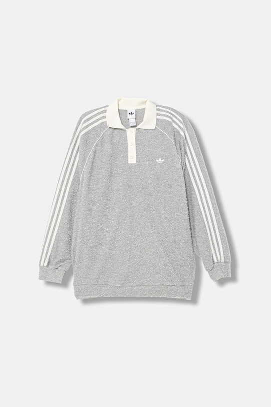 Mikina adidas Originals bez kapucne sivá KS7791