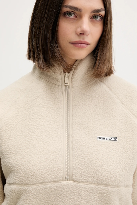 Флісова кофта Guess Jeans бежевий W5BQ18.K1042