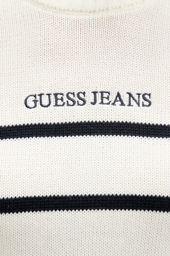 Guess Jeans sweter bawełniany W5BR03.Z3HM1 beżowy