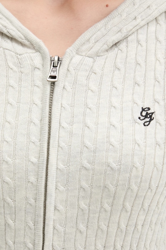 Guess Jeans cardigan cu amestec de mătase W5BR04.Z3HO2 gri