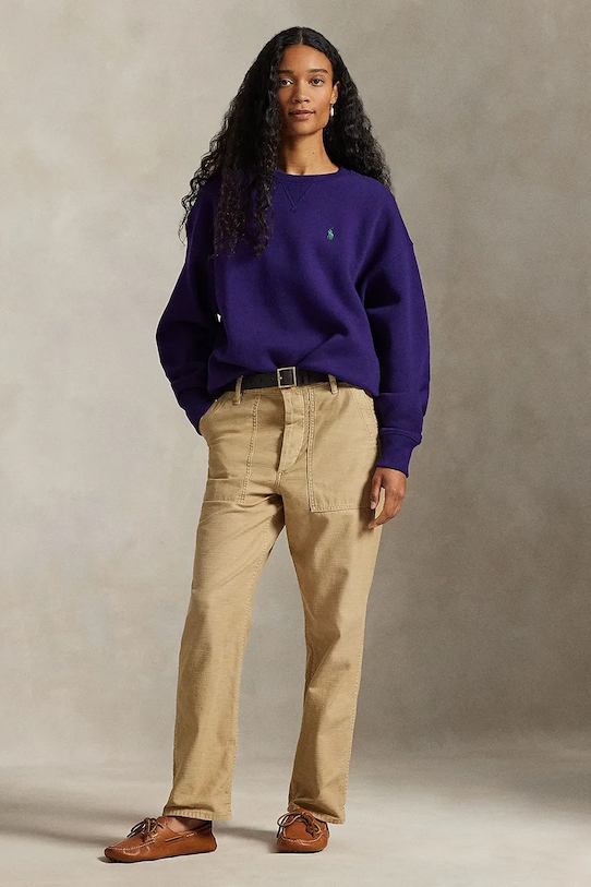 Odzież Polo Ralph Lauren bluza 211978306 fioletowy