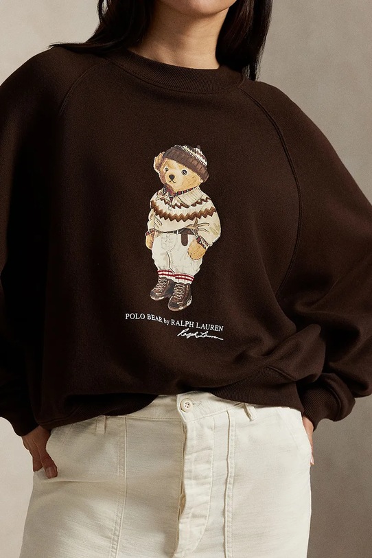 Mikina Polo Ralph Lauren hnedá 211A87105