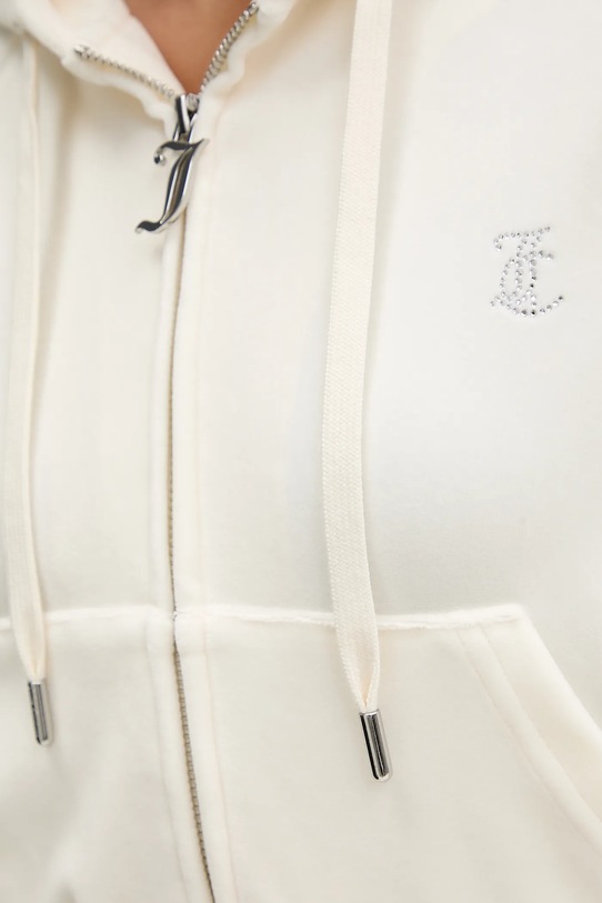 Juicy Couture bluză din velur JCWAS225306 bej