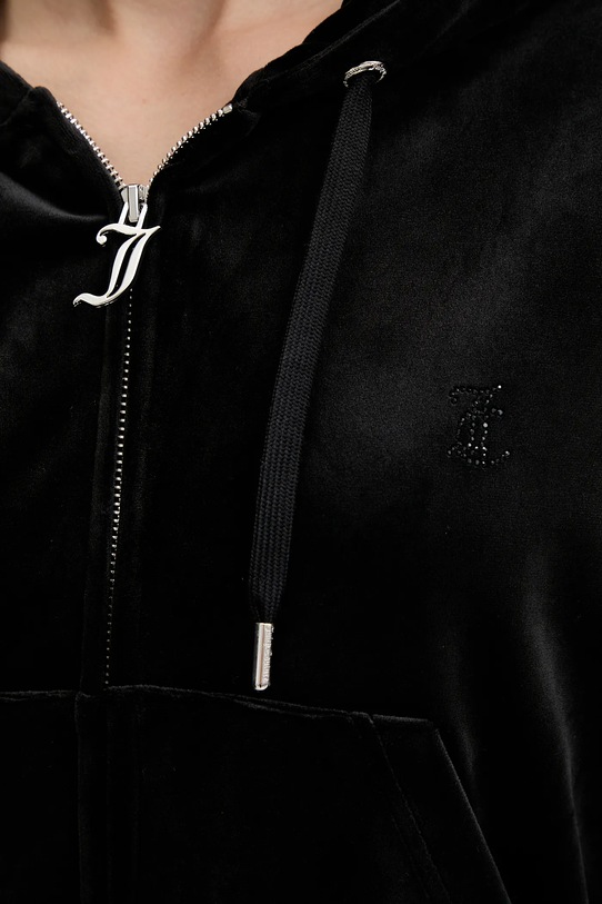 Juicy Couture bluză din velur JCWAS225310 negru