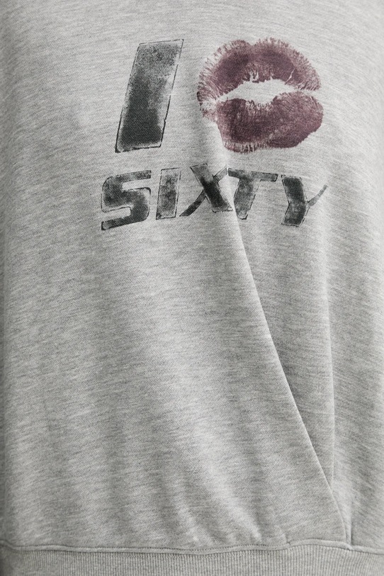 Mikina s příměsí vlny Miss Sixty 6S3TJ59000 šedá
