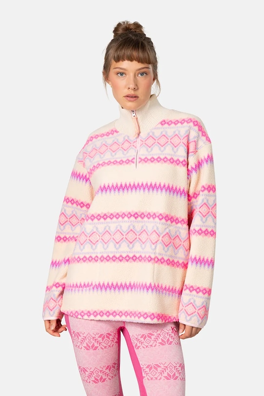 Sportovní mikina Kari Traa RUTHIE bez kapuce růžová 623610