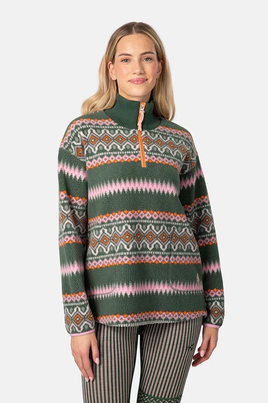 Kari Traa bluza sportowa RUTHIE bez kaptura zielony 623610