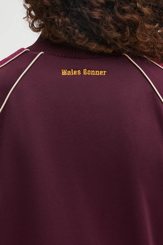 Wales Bonner bluza Mantra Track Top WA25JE01.JE10.350 bordowy