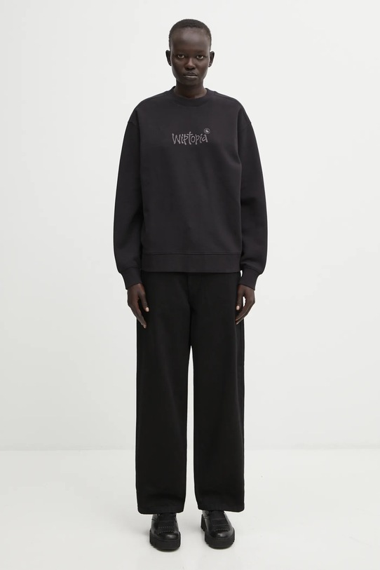 Carhartt WIP bluză W' Wiptopia Script Sweat I035515.3F4XX negru