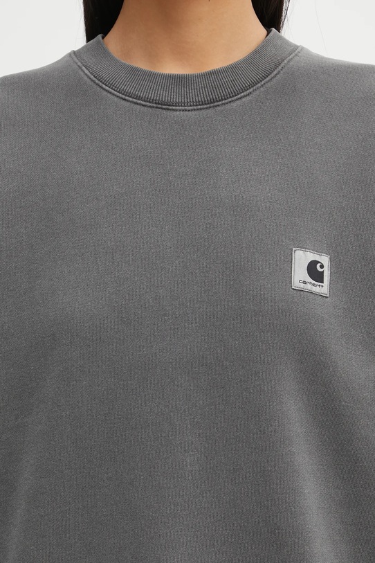 Carhartt WIP bluza bawełniana W' Nelson Sweatshirt szary I029537.89GD