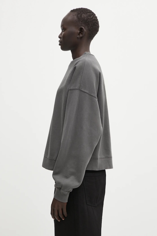 Памучен суичър Carhartt WIP W' Benton Sweat I034511.87GD сив AW25