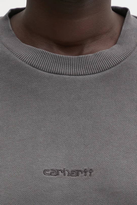 Памучен суичър Carhartt WIP W' Benton Sweat сив I034511.87GD