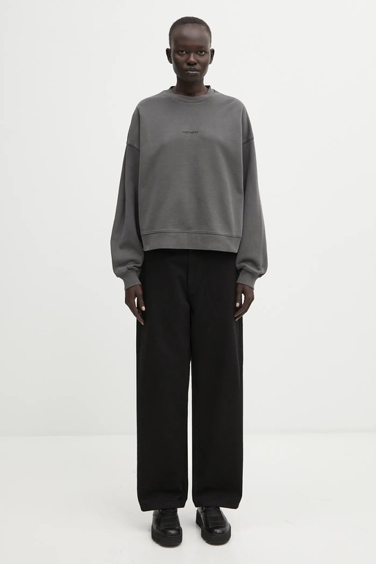 Carhartt WIP hanorac de bumbac W' Benton Sweat I034511.87GD gri