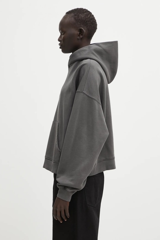 Carhartt WIP hanorac de bumbac W' Hooded Benton Sweat I034512.87GD gri AW25