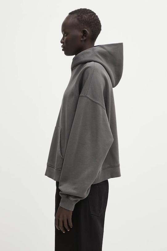 Carhartt WIP hanorac de bumbac W' Hooded Benton Sweat I034512.87GD gri AW25