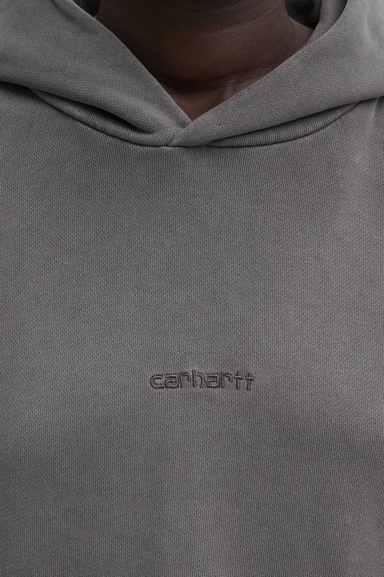 Carhartt WIP hanorac de bumbac W' Hooded Benton Sweat gri I034512.87GD