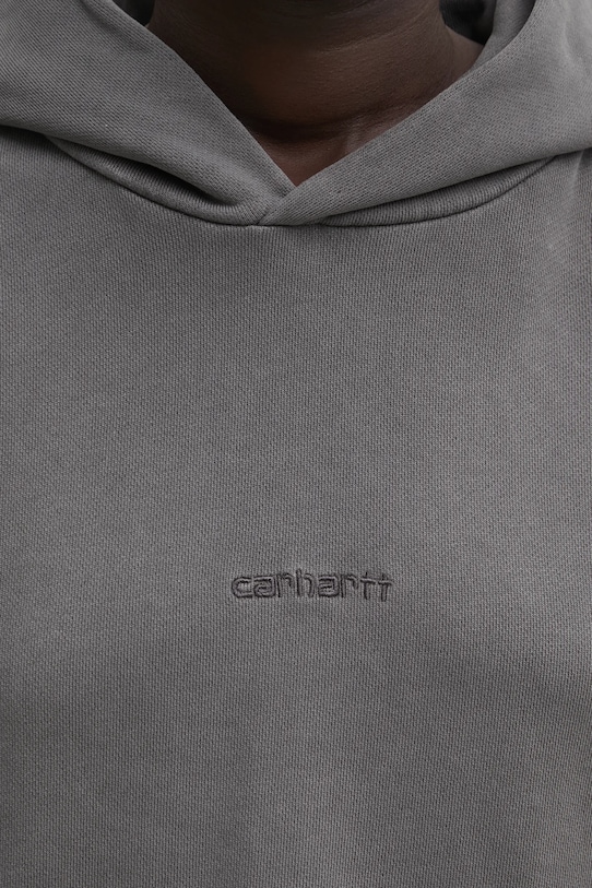 Carhartt WIP hanorac de bumbac W' Hooded Benton Sweat gri I034512.87GD
