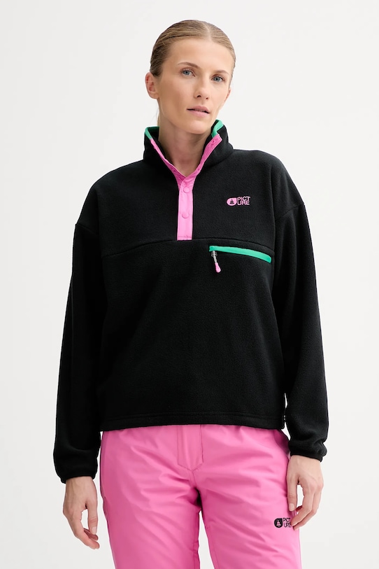 Picture bluza polarowa Arcca bez kaptura czarny SWT0182