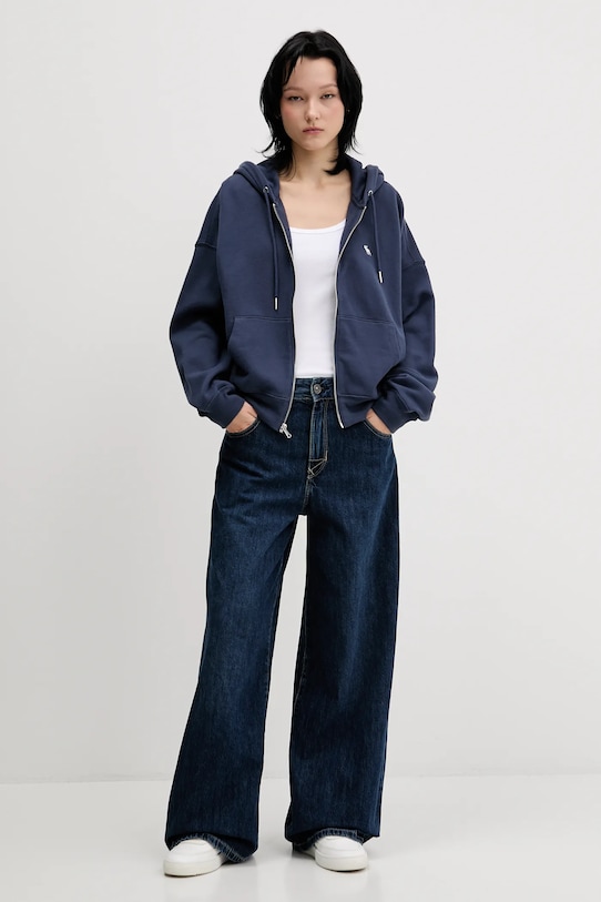 Abercrombie & Fitch bluza KI152.5417.200 niebieski AW25