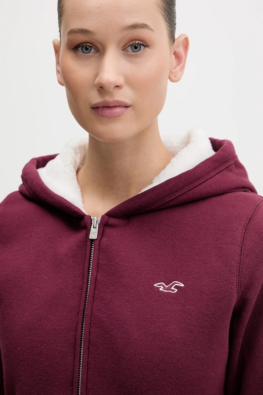 Μπλούζα Hollister Co. μπορντό KI352.5204.520