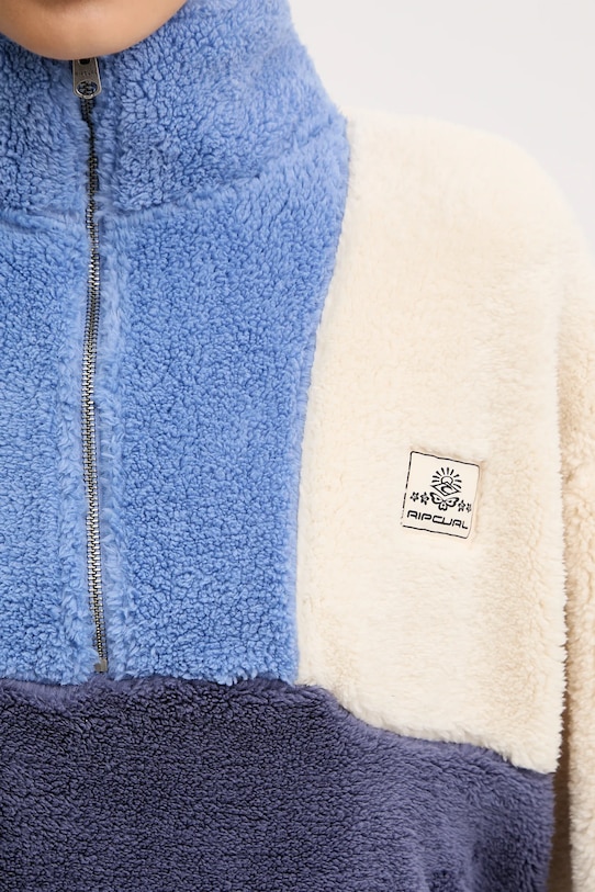 Rip Curl bluza polarowa BLOCK PARTY 0A6WFL niebieski
