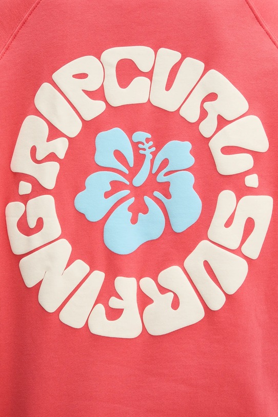 Rip Curl bluza bawełniana LUXE SURF różowy 0ARWFL