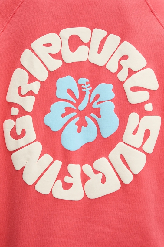 Rip Curl bluza bawełniana LUXE SURF różowy 0ARWFL